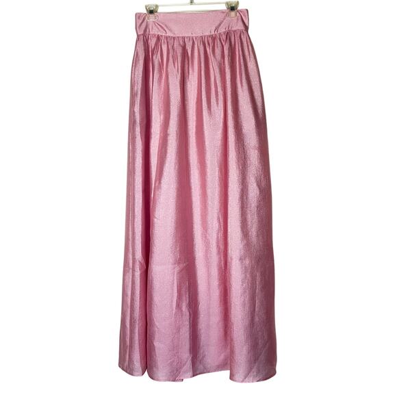 Reformation Carlow Maxi Skirt Back Ziipper in Soft Pink, Sz‎ 8 NEW - Picture 3 of 11